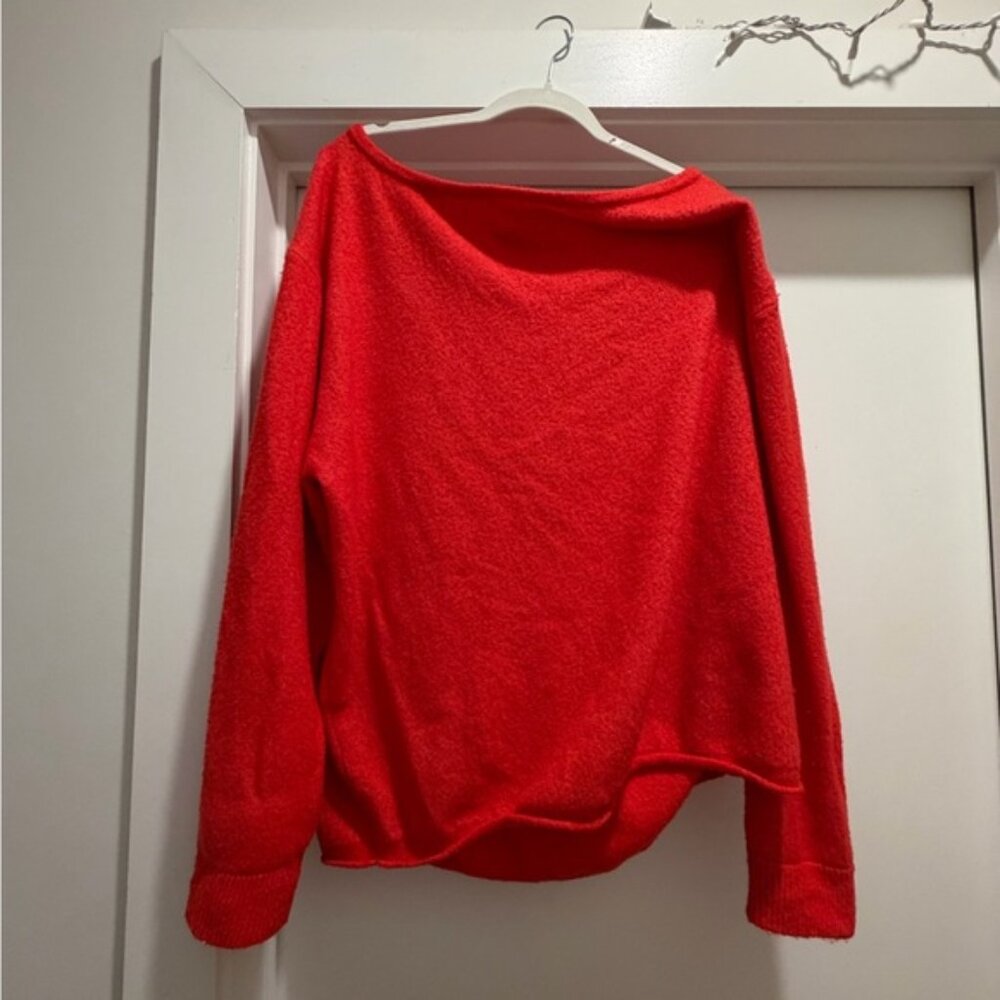 Urban Outfitters Off-the-Shoulder Red Sweater